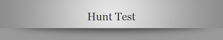 Hunt Test